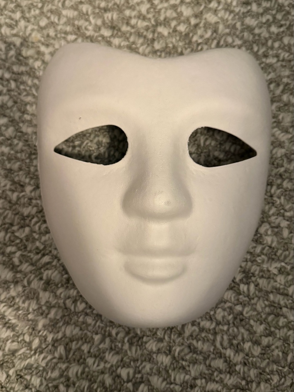 Blank White Decorative paper Face Mask for diy Crafting and Home Accents